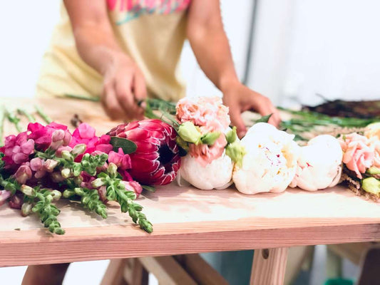 Decoración con flores