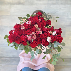 Ramo de rosas rojas para el día de San Valentín con entrega en Barcelona